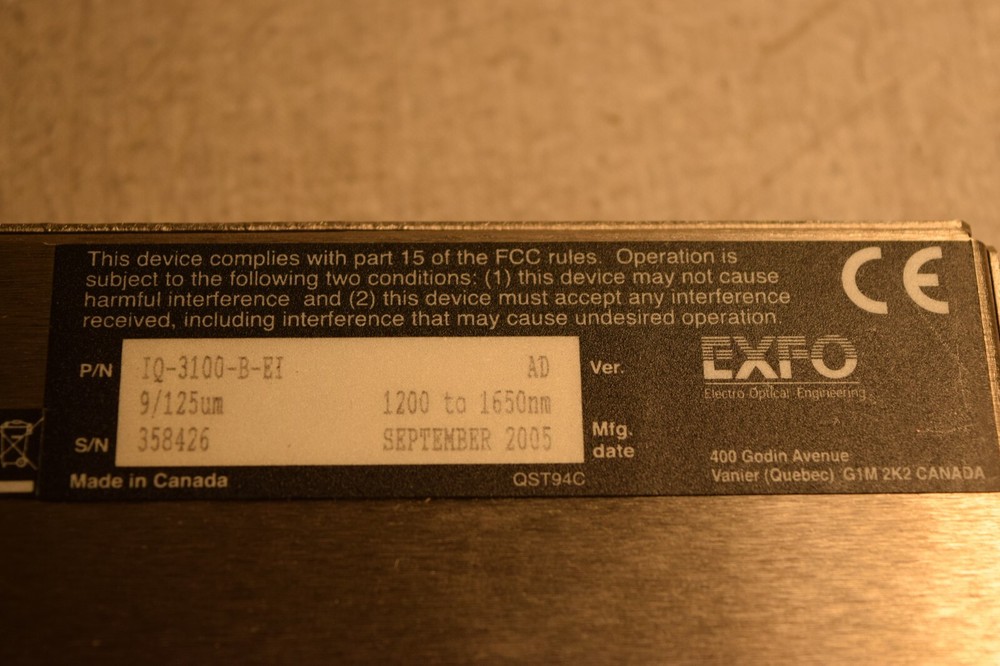 EXFO Electro Optical Engineering IQ-3100-B-EI Variable Attenuator