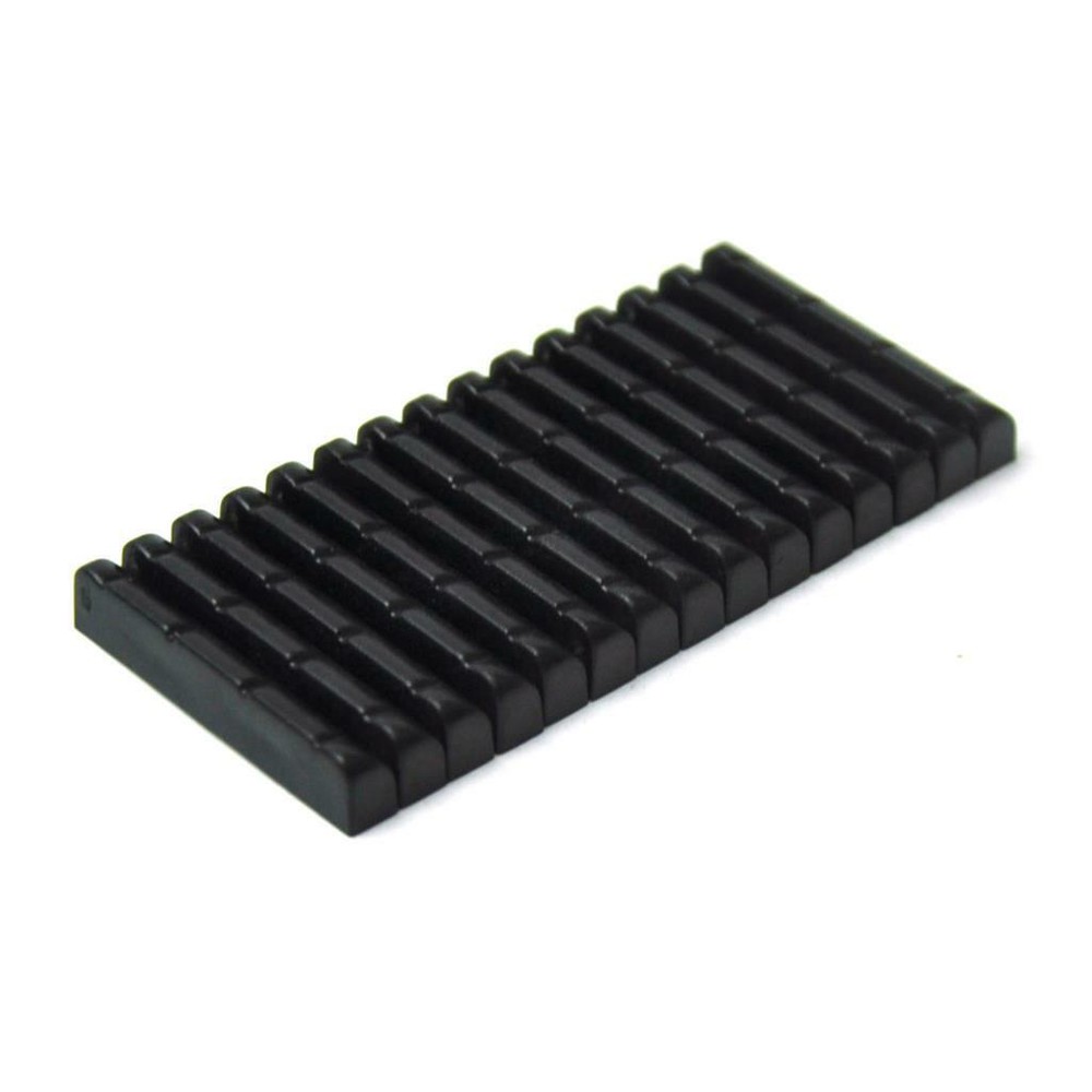 50pcs Universal Ukulele Bridge Pins Upper Nut Saddle Plastic Black