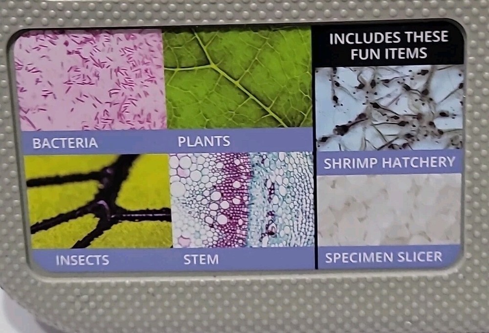 Educational Kids Discovery Mindblown Microscope Set/Case 48pc Stem 1200X Science