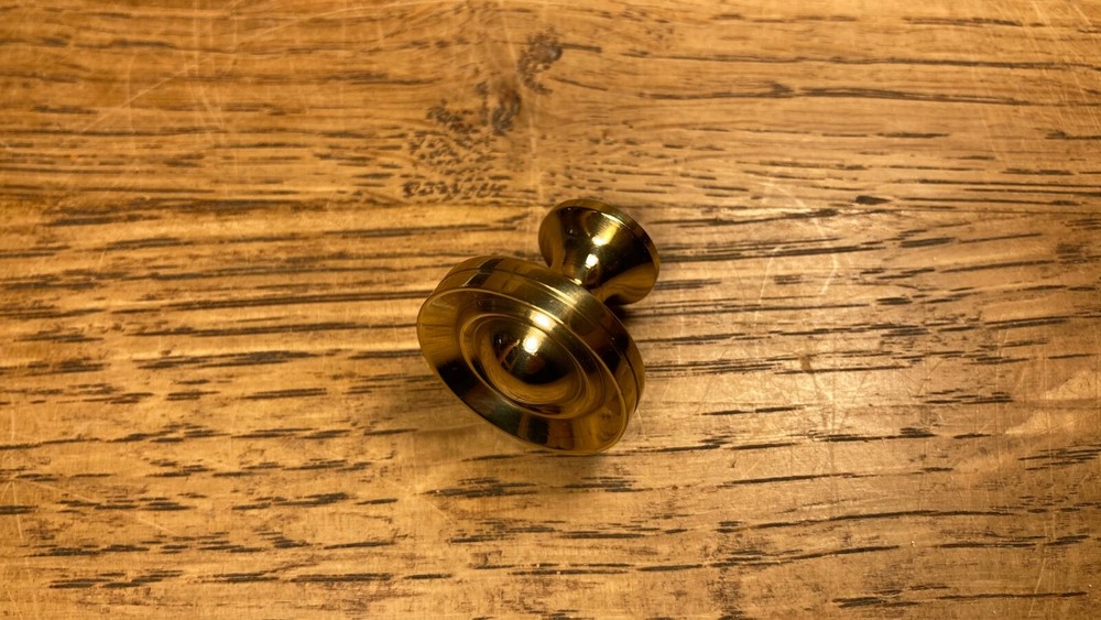 Solid Brass Knob Pull Vintage / Antique Furniture Replacement Hardware