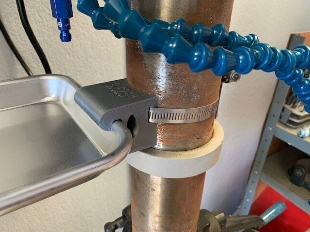 Drill Press Tray BRACKET Tool Bit Holder Organizer 2.875" Column (73mm)