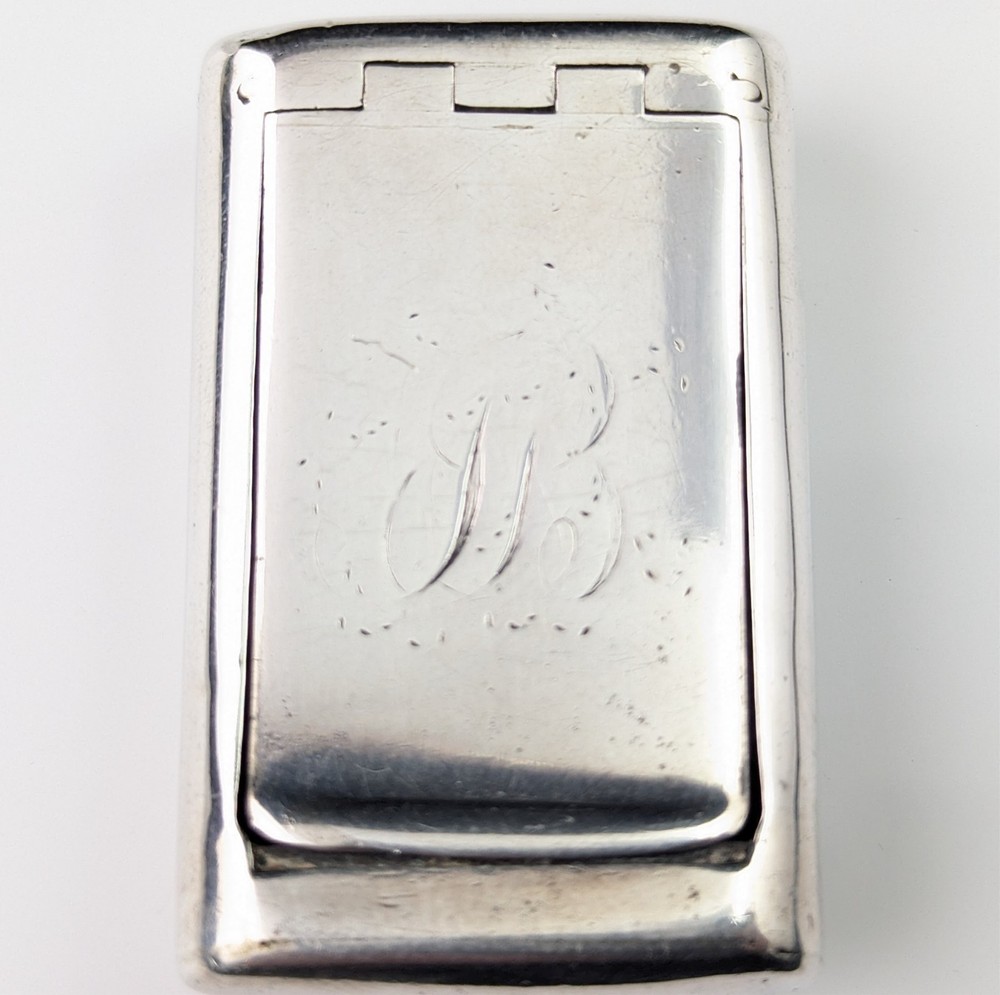 Antique Georgian sterling silver snuff box