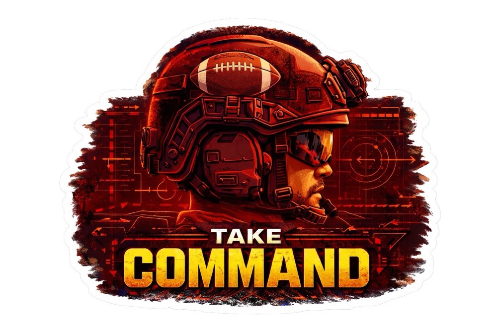 Washington Football “Take Command” Custom Sticker
