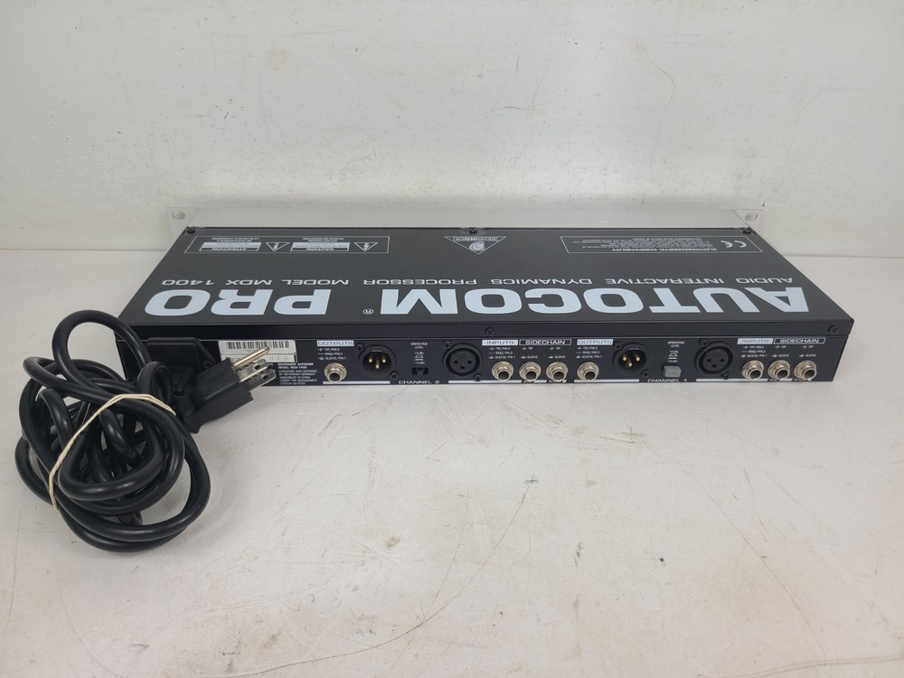 Behringer MDX 1400 Autocom Pro Audio Dynamics Processor With Manual (TESTED)