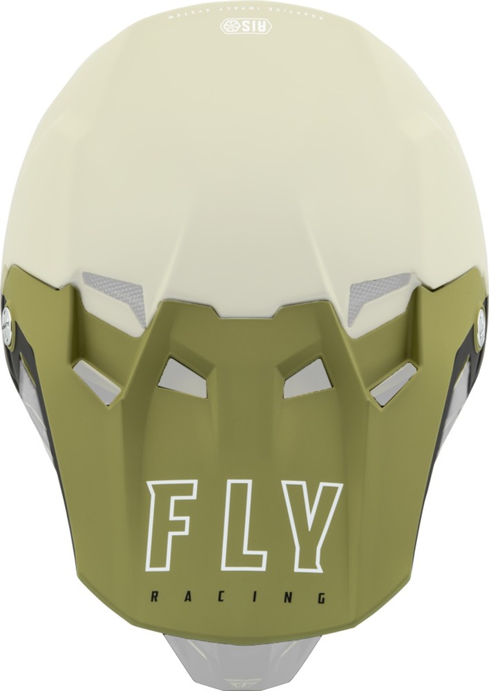 Fly Racing Formula CC Centrum Helmet Visor/Peak Matte Olive Green/White