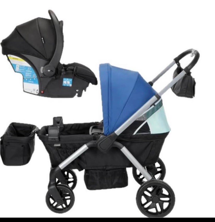 Safety 1st Summit Wagon Stroller All-Terrain 3-Mode Folding Push/Pull Blue