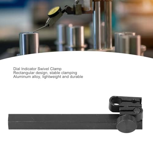 Aluminum Dial Test Indicator Holder Bar with Clamp - Rectangular Dial Gauges