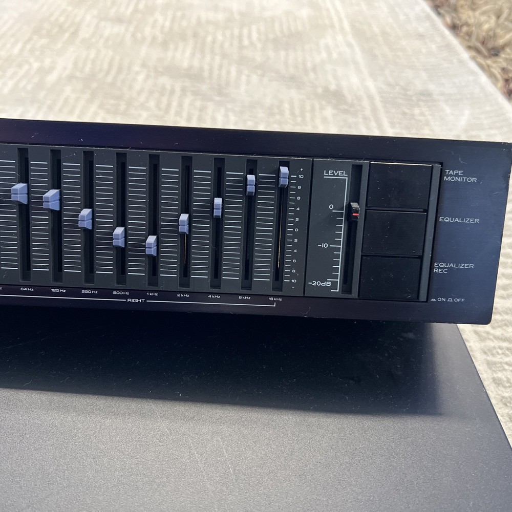 Kenwood GE-100 II Stereo Graphic Equalizer Tested Working