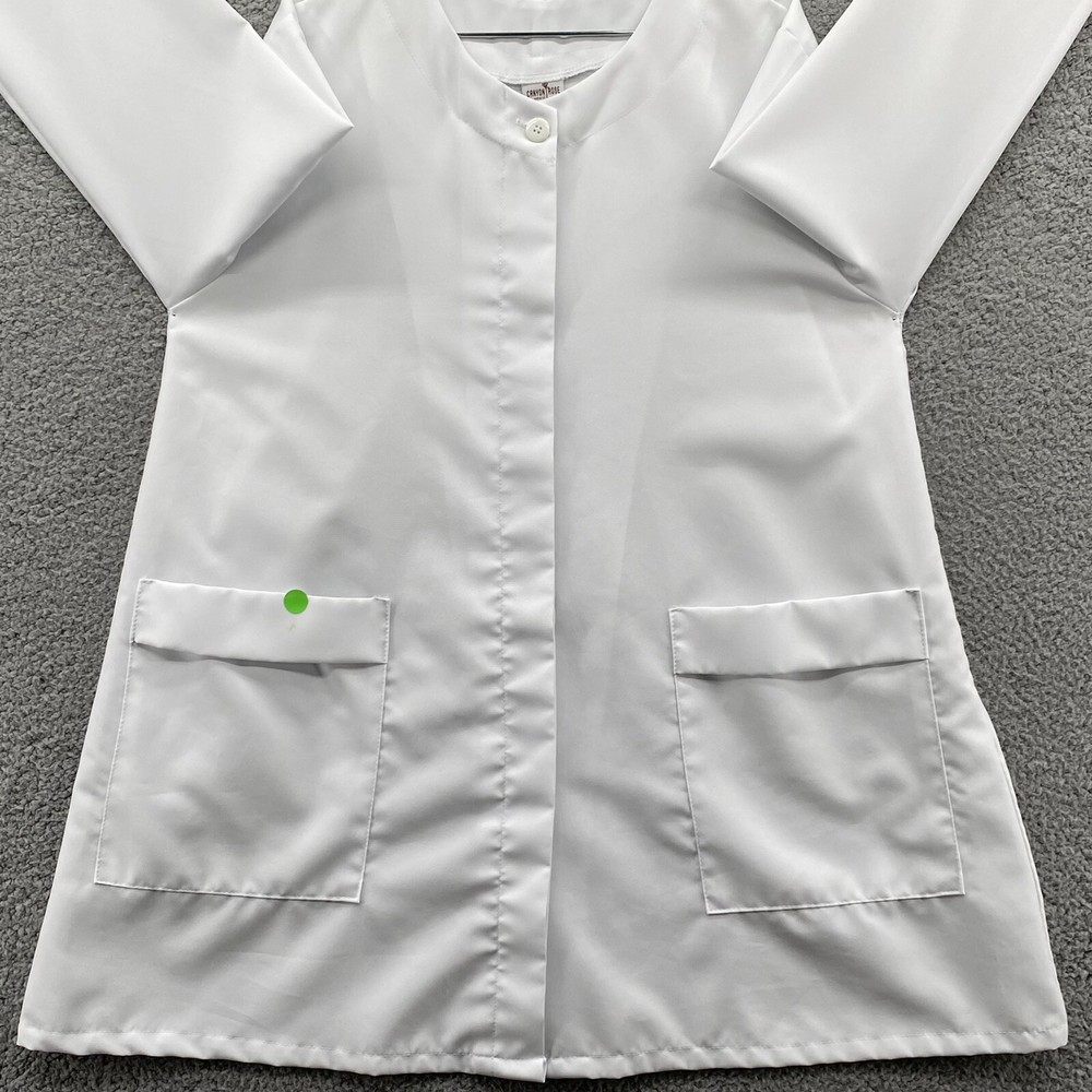 Canyon Rose Spa Apparel Unisex Medium/Large White Button-up Estheticians Jacket