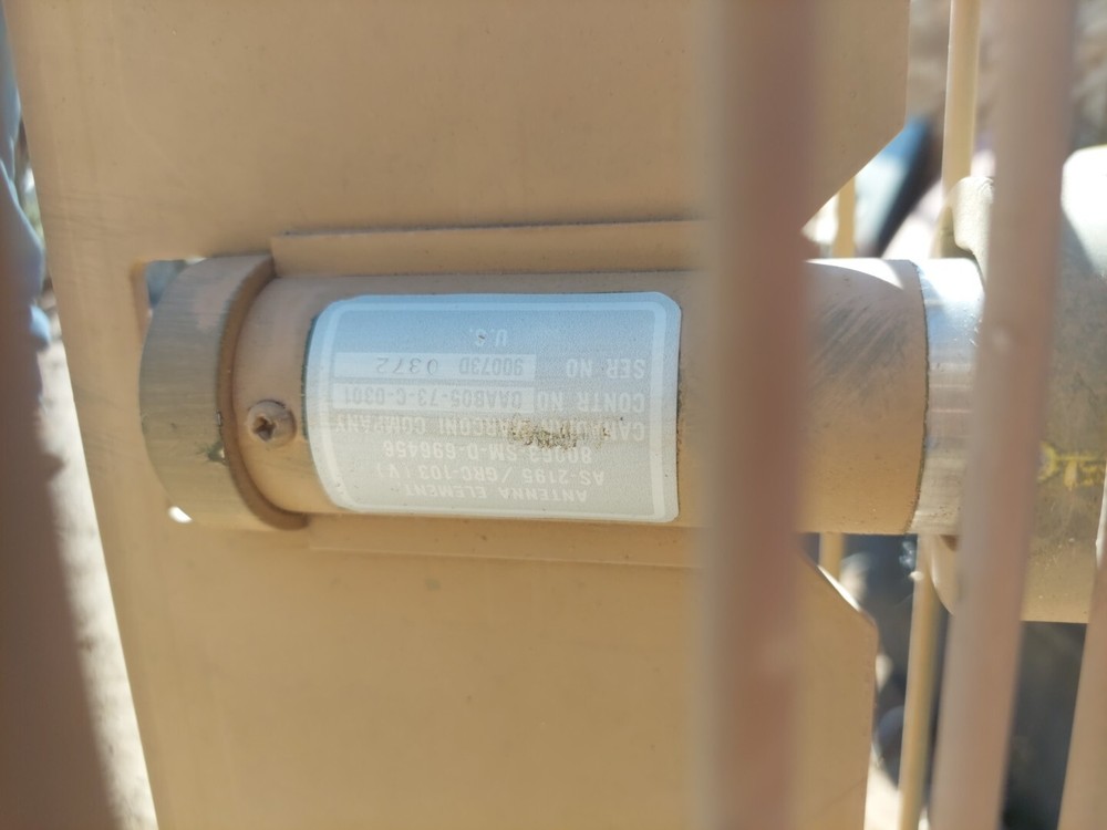 Vintage military radar satellite
