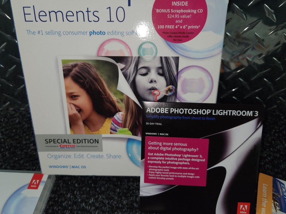 Adobe Photoshop Elements 10 & Premiere Elements 10 PC / MAC READ!!