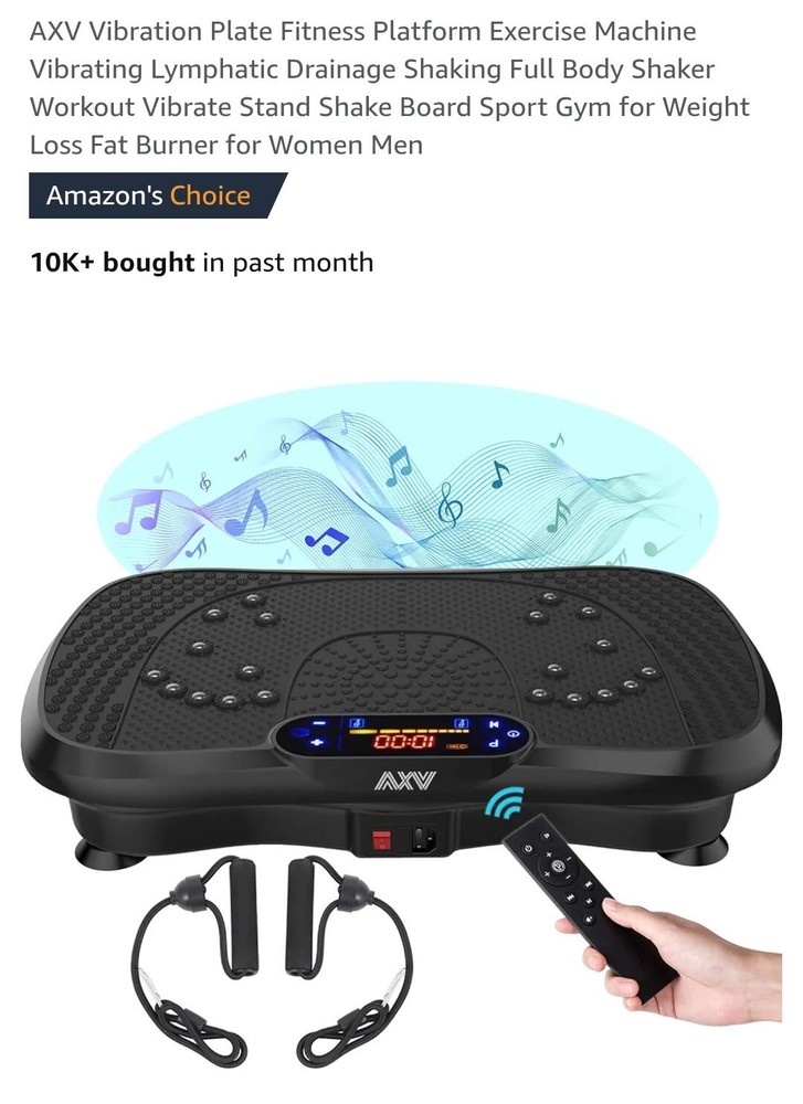 AXV Vibration Plate Exercise Machine Whole Body Workout