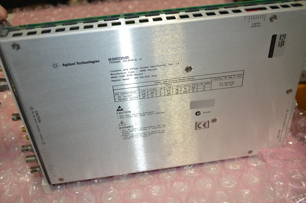 Agilent 89605B 75000 Series B VXI Input Module E8403a Mainframe