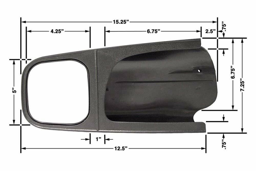 92-96 For Ford towing mirror pair