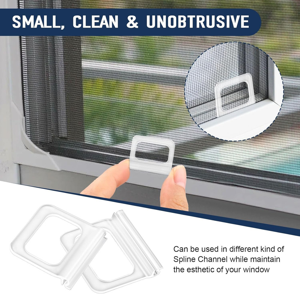 Window Screen Pull Tabs 30 Pack Replacement Universal Spline Channel Pull Lift T