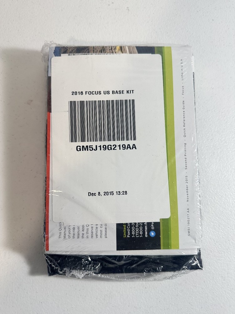 2016 Ford Focus Owner's Manuals Set
