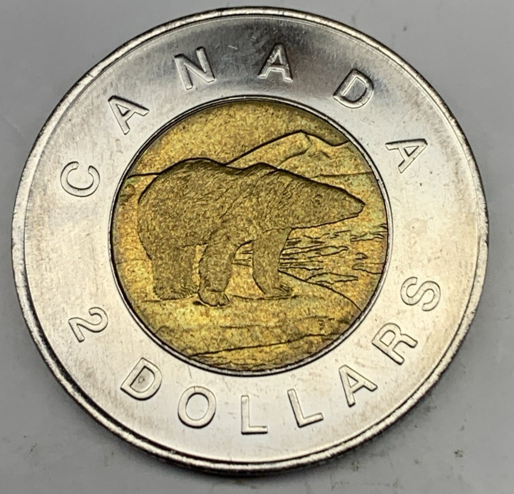 CANADA 1996 $2 Toonie Two Dollars from Mint Roll