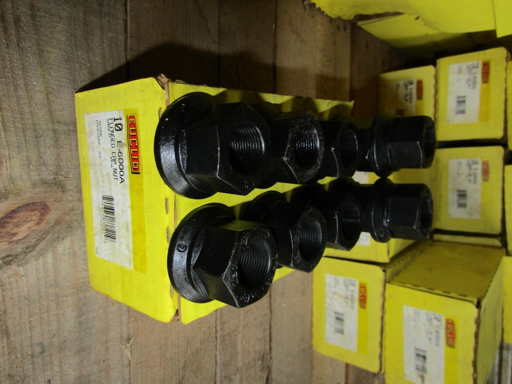 BOX OF 10 EUCLID E-6000A FLANGE WHEEL STUD NUTS