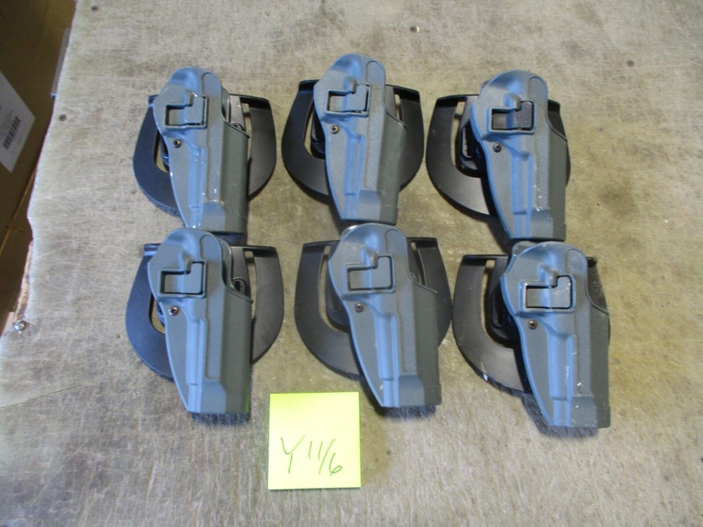 Lot of 6 Blackhawk Serpa RH Holsters for Beretta M9 92 96, Nice
