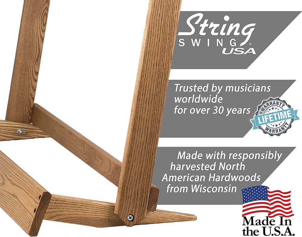 String Swing CC29 Folding Hardwood Guitar Case Rack
