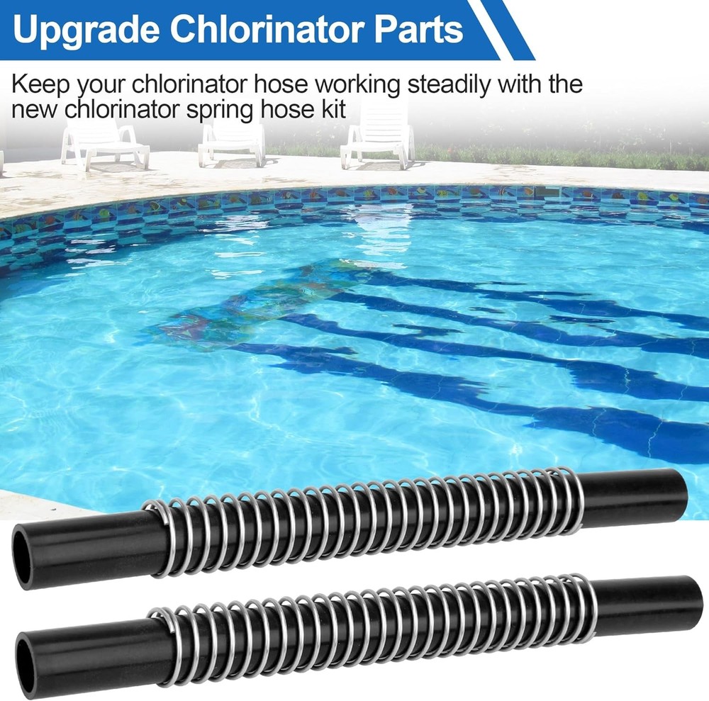 Pool Chlorinator PVC Flexible Tubes with Support Spring Kit