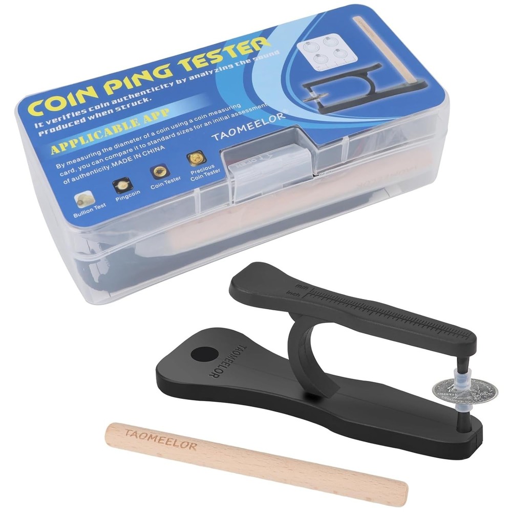 Coin Ping Tester Kit, Size Comparison, Portable & Technical Specifications Style