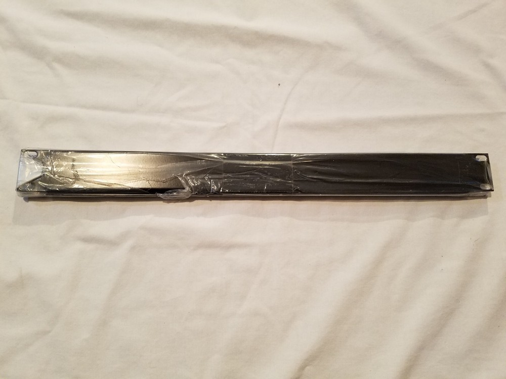 Blank Filler Panel 1RU Flat, Fox Datacom Black - QUANTITIES OF 2