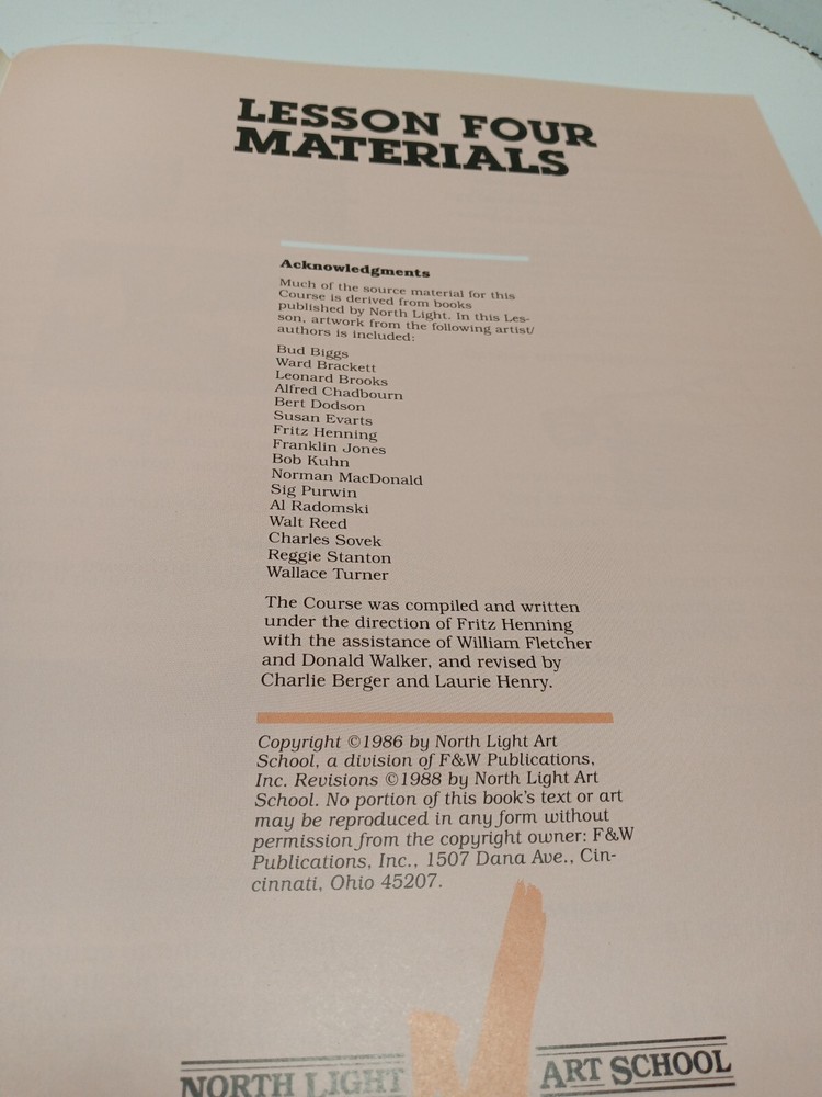 North Light Art School Materials Exploring The Mediums book 1988