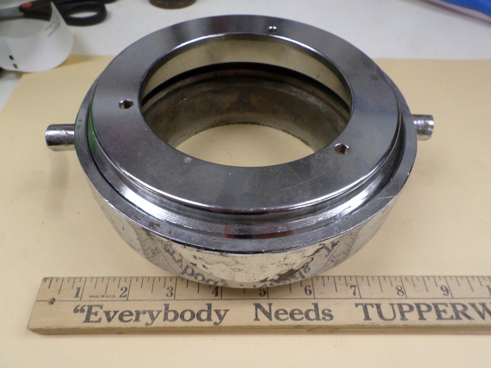 Vintage Chrome Brass Fire Hose Hydrant Adapter 5"