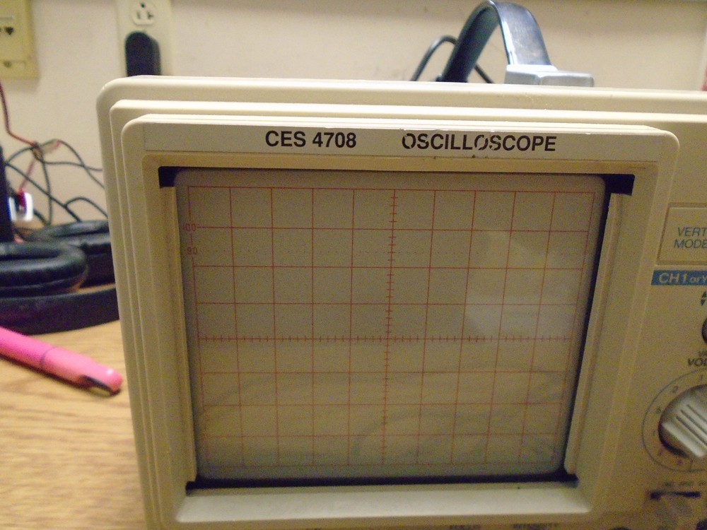 CES 4708 20 MHz Dual Trace Analog Oscilloscope UNTESTED