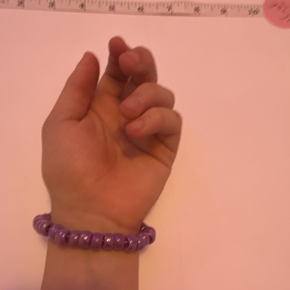Handmade beaded PRIDE bracelet