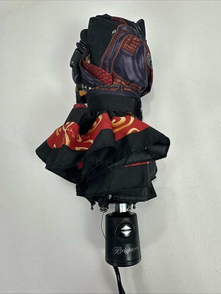 Brighton Black & Red Accessory Pattern Umbrella