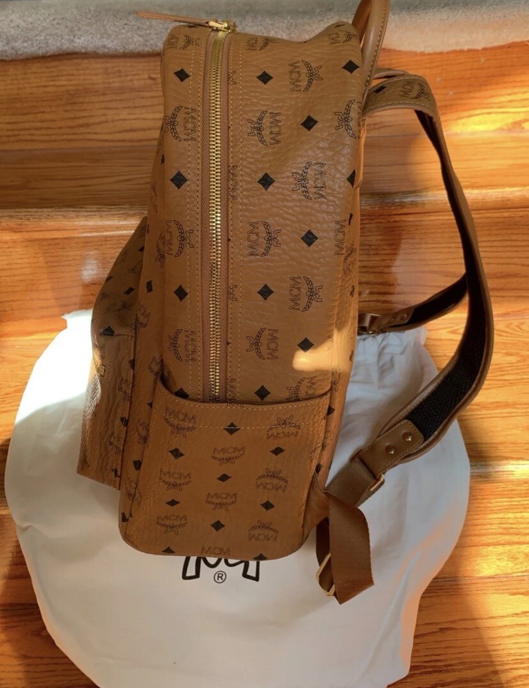 MCM Cognac / Brown Medium Backpack