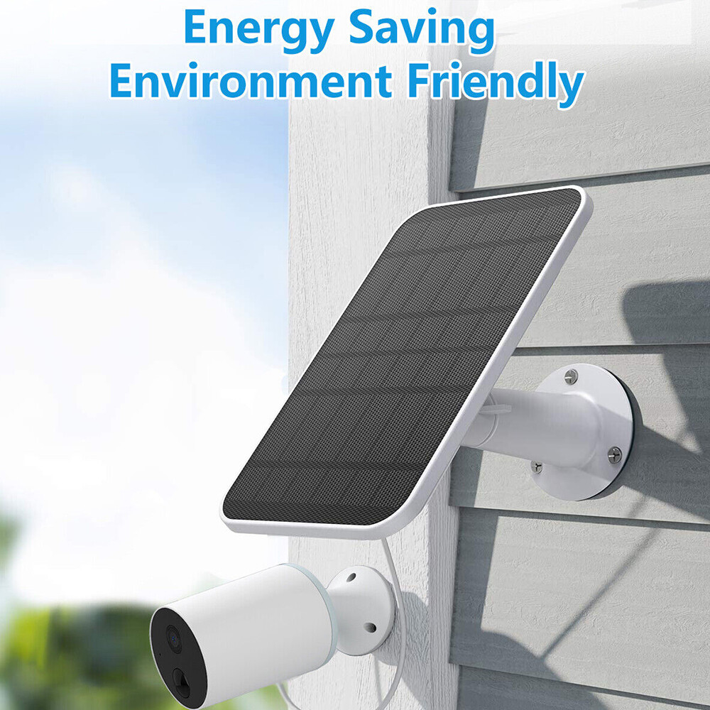 4W Solar Panel Charger For eufy eufyCam Cam 2/2 Pro/2C/2C Pro/E Security Camera