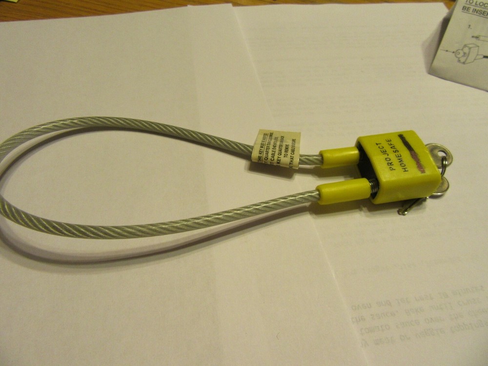 Cable Gun Lock 15" cable Length