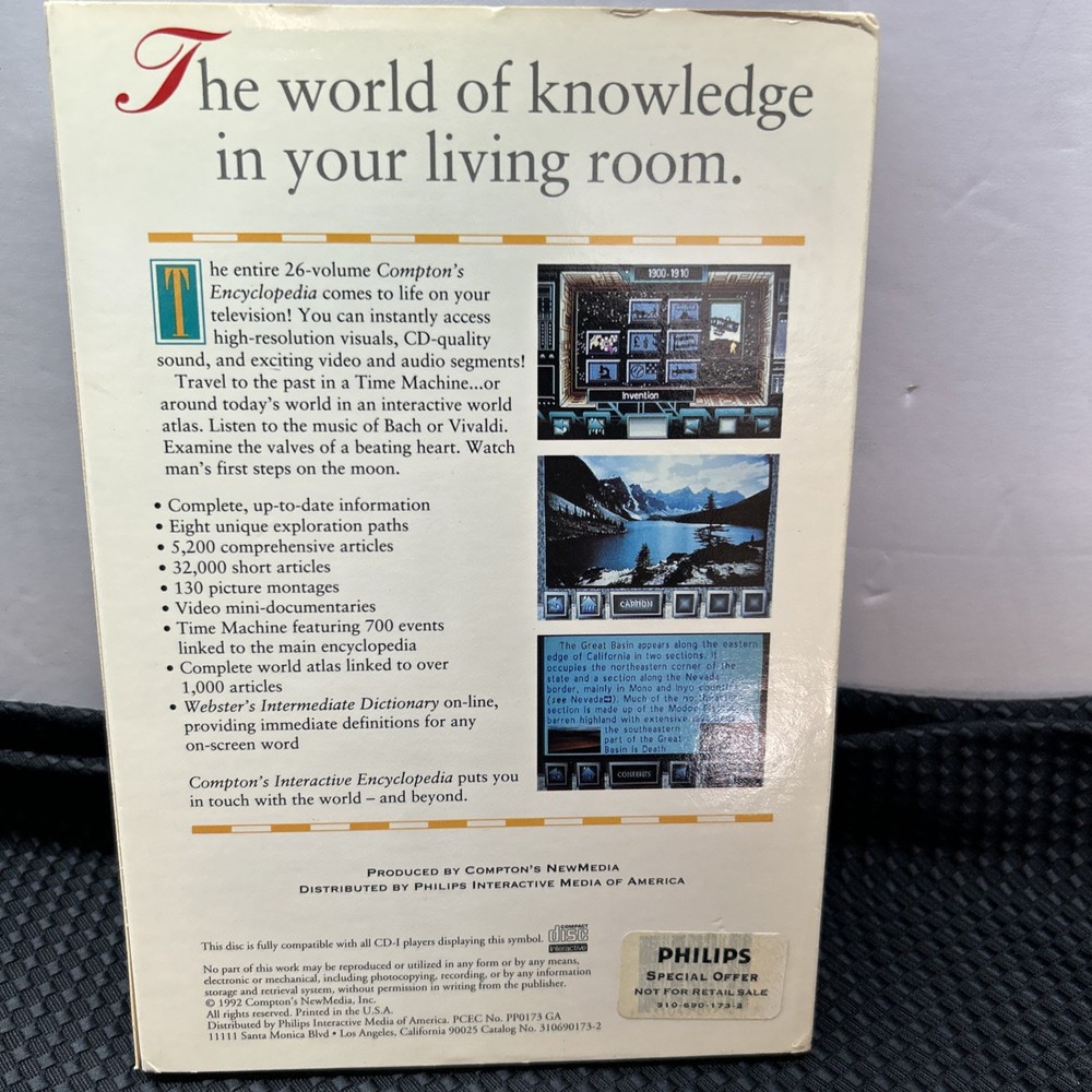 Philips Compton's Interactive Encyclopedia CD-Interactive