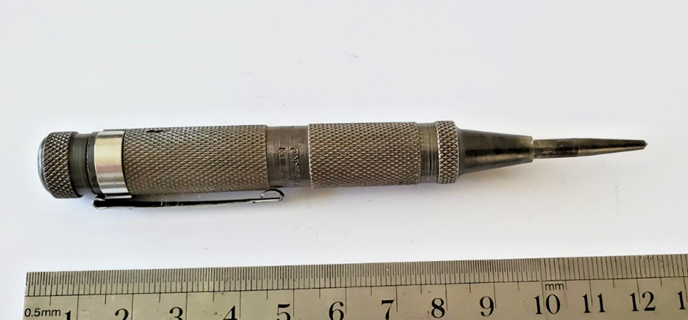 Vintage 1960s Eclipse No.171 Automatic Centre Punch Fully Working Tool Excellent