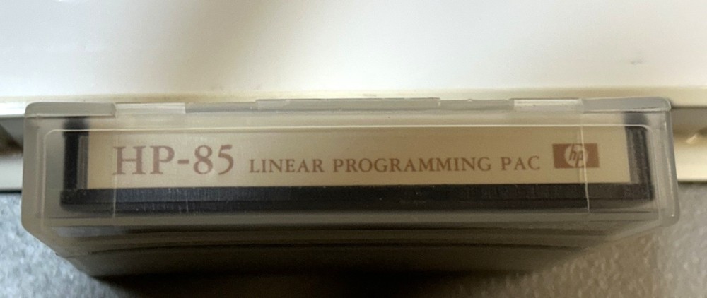 HP-85 Linear Programming Pac