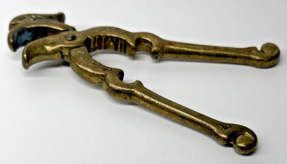 Vintage Heavy Solid Brass Eagle Head Nutcracker, Functional, Griffon, Gryphon