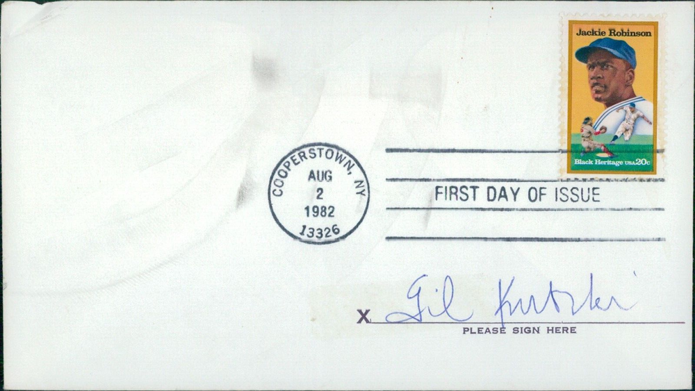 Gil Kubski California Angels Signed First Day Issue Cachet JSA Authenticated