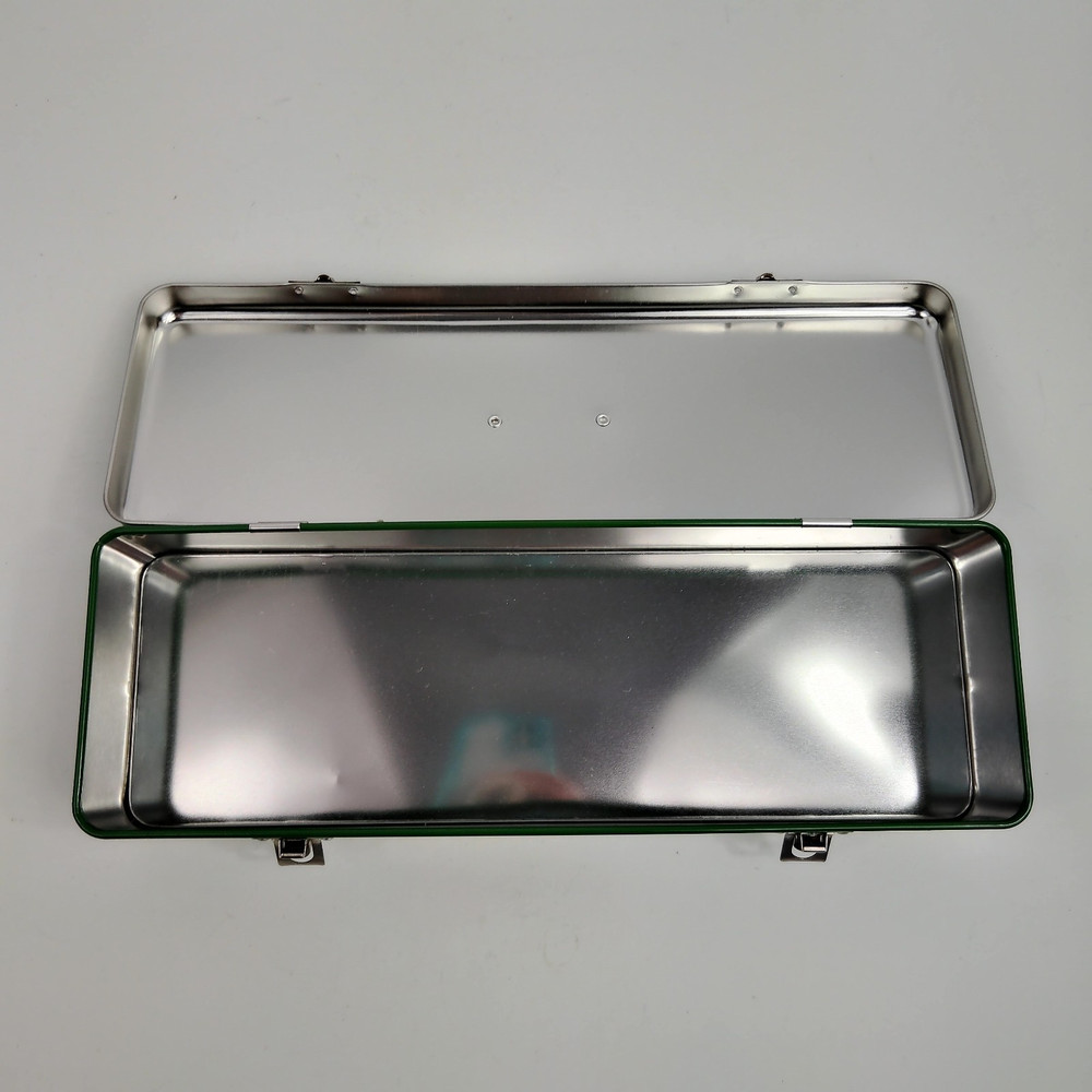 John Deere Metal Tin Box With Winter Scene