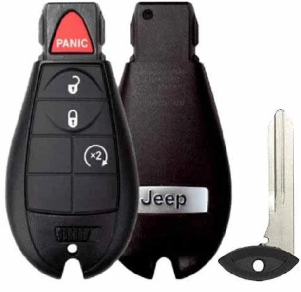Fobik Remote Key SHELL For JEEP CHEROKEE 2014-2020 4 Button GQ4-53T