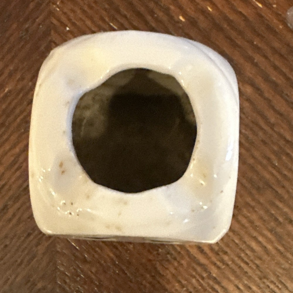 Vintage Ceramic Japan Single Dice Ashtray.