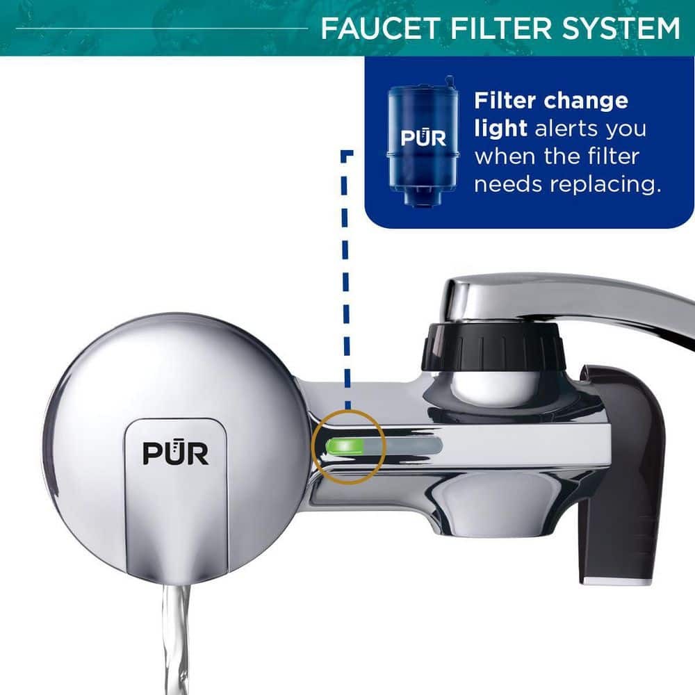 PUR PLUS Faucet Mount Filtration System, Chrome