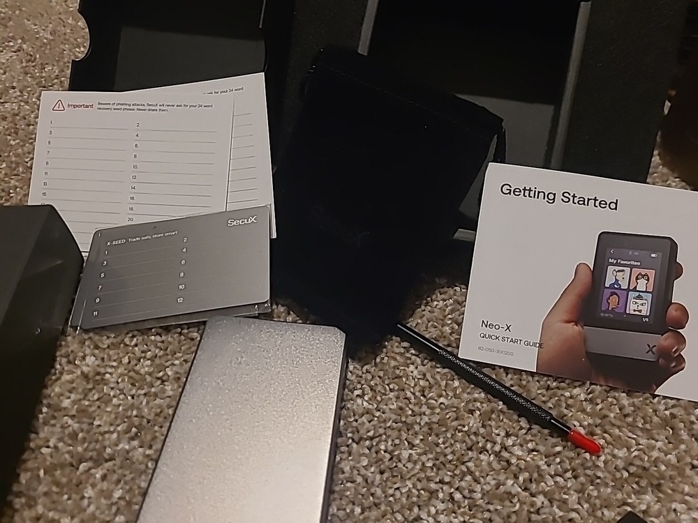 SecuX Neo X - Crypto Wallet w/Intuitive Touchscreen, Bluetooth, Never used