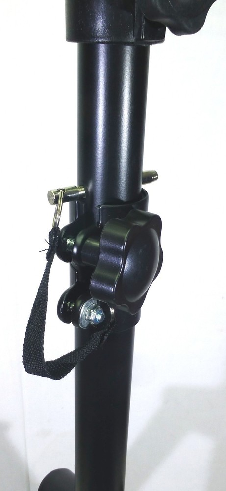(2) Two Adjustable Tripod Speaker Stand with Mounting Internal Adapters(Top Hat)