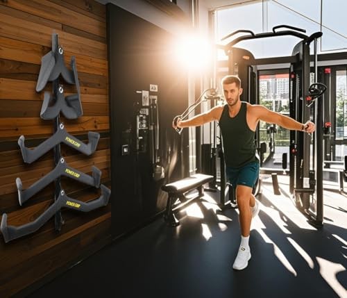 lat pull down bar storage, One-piece molding gym Lat Pull Down Bar Organizer1