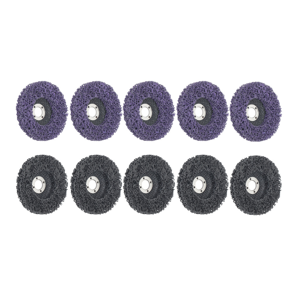 12Pack (6 Purple & 6 Black) 4" Paint Stripping Disc Set Efficient Rust Removal