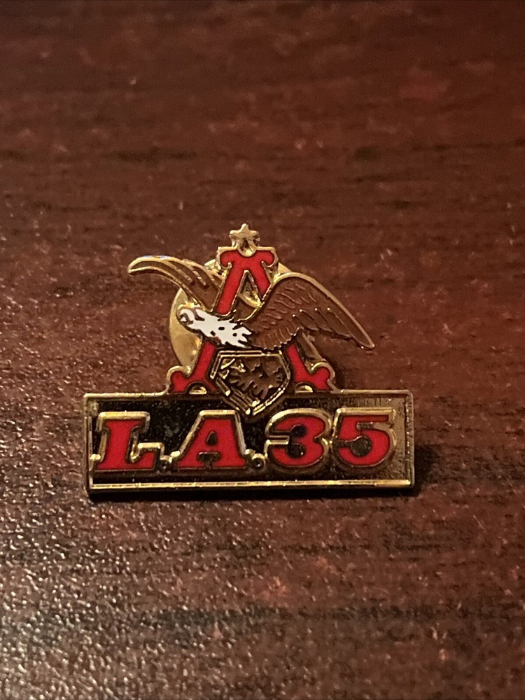 Anheuser Busch Beer Budweiser Eagle LA 35 Lapel Hat Pin