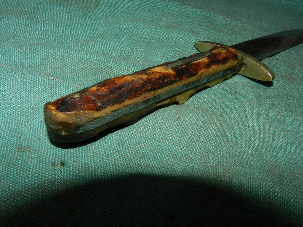 19th century Sheffield stag handle boot knife